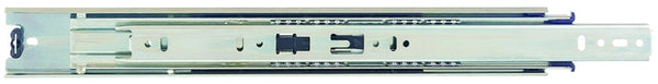 Knape & Vogt 8400P 22 Drawer Slide, 100 lb, 22 in L Rail, 1/2 in W Rail, Anochrome