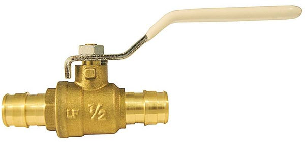 Apollo Exports EPXV12 Ball Valve, 1/2 in Connection, Barb, 200 psi Pressure, Brass Body