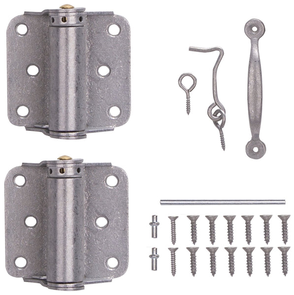 ProSource LR-114-PS Hinge Set, Galvanized Zinc, Zinc, 1 Set-Piece