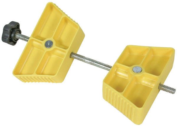CAMCO 44622 Wheel Stop Chock, Plastic, Yellow, For: 26 to 30 in Dia Tires with Spacing of 3-1/2 to 5-1/2 in