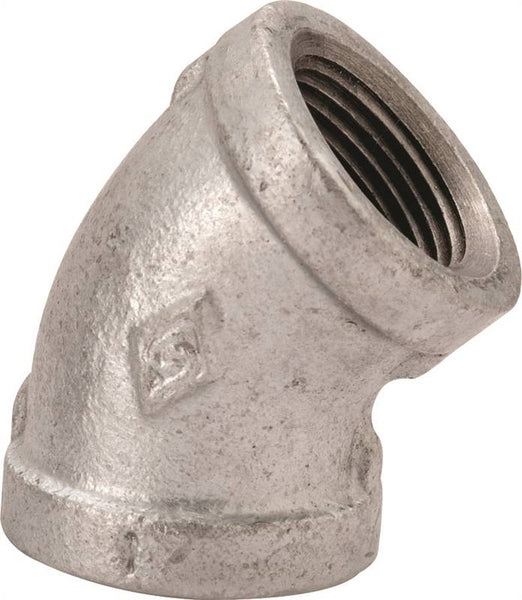 ProSource 4-1-1/4G Pipe Elbow, 1-1/4 in, Threaded, 45 deg Angle, SCH 40 Schedule, 300 psi Pressure