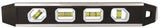 Johnson 1421-1200 Torpedo Level, 12 in L, 4-Vial, Magnetic, Aluminum