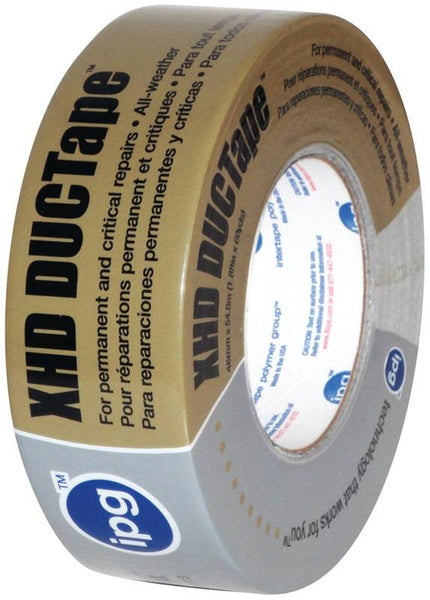IPG 9601 Duct Tape, 30 yd L, 1.88 in W, Cloth Backing, Silver