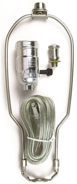 Jandorf 60139 Lamp Kit, Silver, Brushed Pewter