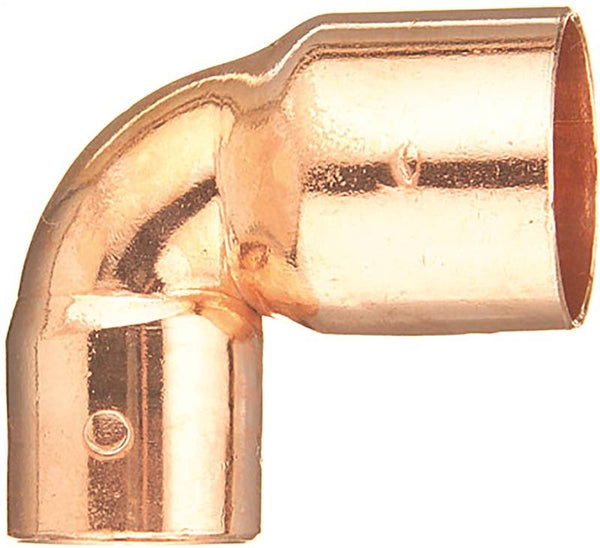 EPC 31290 Reducing Pipe Elbow, 3/4 x 1/2 in, Sweat, 90 deg Angle, Copper