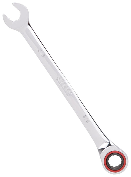 Vulcan PG3/8 Combination Wrench, SAE, 3/8 in Head, Chrome Vanadium Steel, Polished Mirror