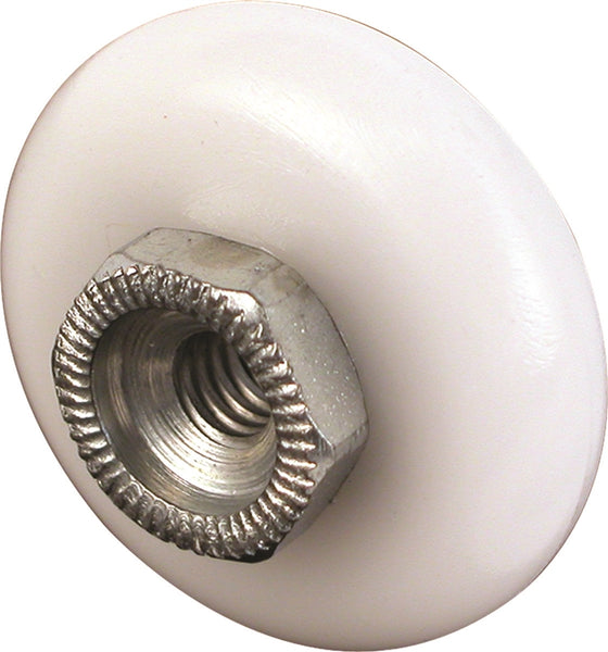 Prime-Line M 6000 Shower Door Roller, Plastic, White, For: Glass Up to 5/16 in Thickness, Shower Door