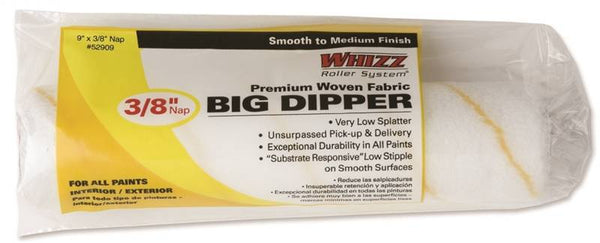 WHIZZ 52909 Paint Roller Cover, 3/8 in Thick Nap, 9 in L, Polyamide Cover