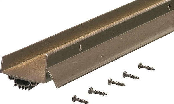 M-D DB003 Series 69562 Door Bottom with Drip Cap, 48 in L, 1-3/4 in W, 1-1/4 in H, Aluminum, Bronze