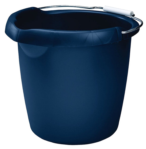 Rubbermaid Roughneck FG296900ROYBL Utility Bucket, 15 qt Capacity, Plastic, Royal Blue