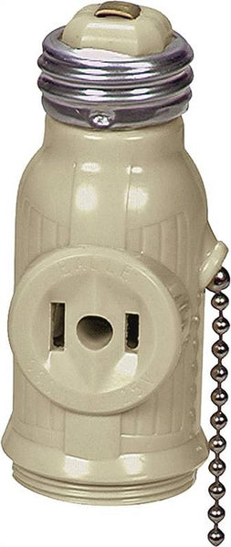 Eaton Wiring Devices 718V-BOX Adapter, 660 W, 2-Outlet, Thermoplastic, Ivory