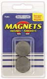 Magnet Source 07004 Magnetic Disc, 1 in Dia, Charcoal Gray