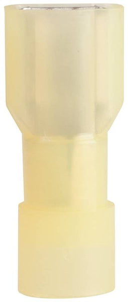 GB 10-155F Disconnect Terminal, 600 V, 12 to 10 AWG Wire, 1/4 in Stud, Vinyl Insulation, Yellow