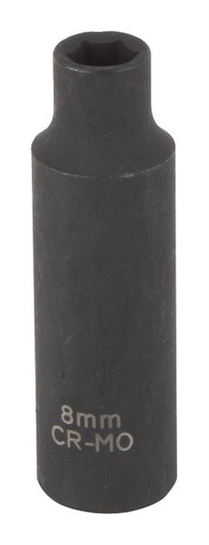 Vulcan Deep Impact Socket, 8 mm Socket, Black Phosphate