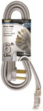 PowerZone Power Supply Dryer Cord, 10 AWG Cable, 6 ft L, 30 A, 250 V, Gray