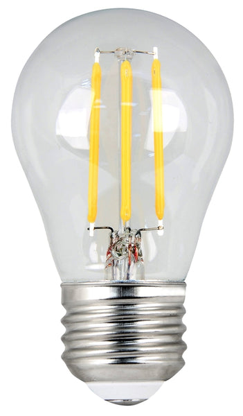 Feit Electric BPA1560/927CA/FIL/2 LED Bulb, General Purpose, A15 Lamp, 60 W Equivalent, E26 Lamp Base, Dimmable, Clear