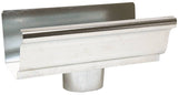 Amerimax 29010 Gutter End with Drop, 4 in L, 3 in W, Vinyl, For: 5 in K-Style Gutter System