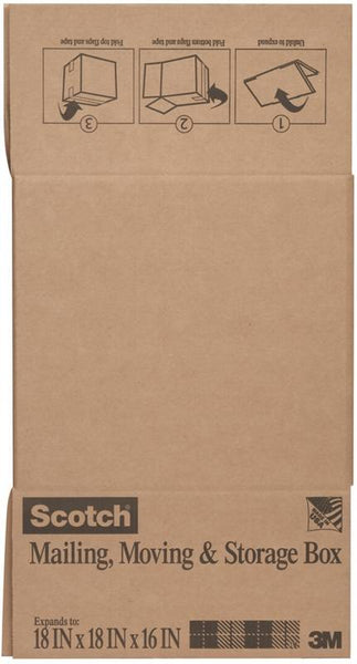 Scotch 8018FB-LRG Folded Box, L, Brown