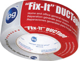 IPG 6900 Duct Tape, 55 yd L, 1.88 in W, Poly-Coated Cloth Backing, Silver