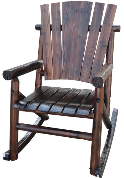 Leigh Country TX 93860 Single Rocker, 29.52 in W, 44-1/2 in H, 300 lb Capacity, Wood Frame
