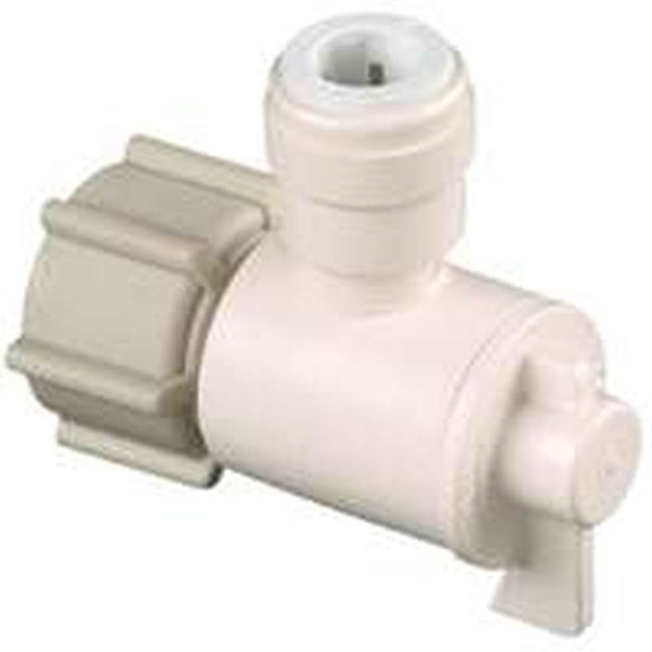 WATTS 3553-0808/P-677 Angle Valve, 1/2 x 3/8 in Connection, NPS x CTS, 250 psi Pressure, Thermoplastic Body