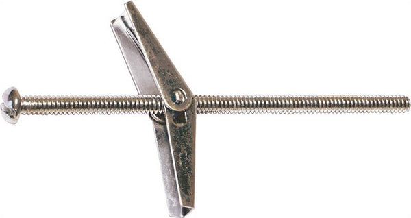 MIDWEST FASTENER 04089 Toggle Bolt with Wing, 3 in L, Zinc