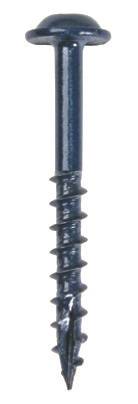 Kreg Blue-Kote SML-C250B-250 Pocket-Hole Screw, #8 Thread, Coarse Thread, Maxi-Loc Head, Square Drive, Carbon Steel