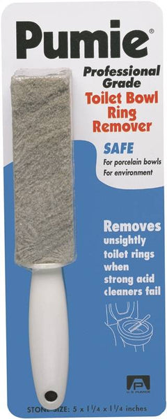 Pumie TBR-6D Toilet Bowl Ring Remover, Solid, Gray Porous