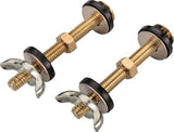 ProSource Tank-to-Bowl Connector Kit, Steel, Brass, For: Connecting Toilet Tank to Toilet Bowl