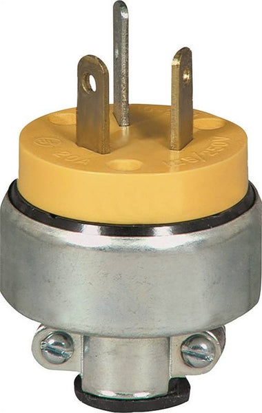 Eaton Wiring Devices 2836-BOX Power Plug, 3 -Pole, 30 A, 125 V, Yellow