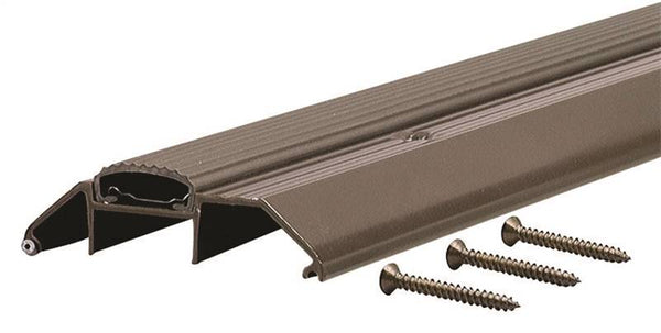 M-D 10017 High-Threshold, 36 in L, 3-3/4 in W, Aluminum, Bronze