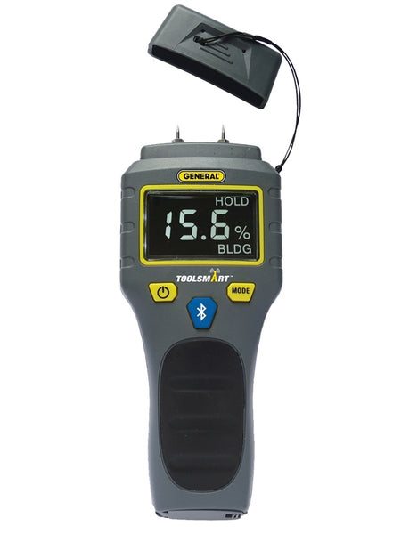 GENERAL ToolSmart TS06 Moisture Meter, 5 to 50% Wood, 1.5 to 33% Building Materials, 2 % Accuracy, Digital Display