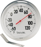 Taylor 5630 Thermometer, 6 in Display, -60 to 120 deg F, Metal Casing, Multi-Color Casing