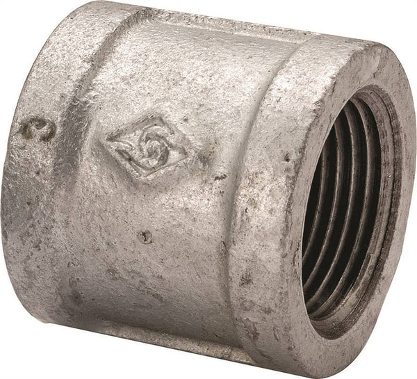 ProSource 21-1 1/2G Pipe Coupling, 1-1/2 in, Threaded, Malleable Steel, SCH 40 Schedule, 300 psi Pressure