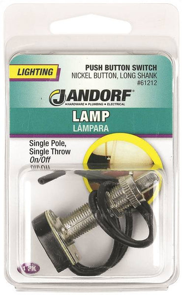 Jandorf 61212 Switch, 3/6 A, 125/250 VAC, SPST, Lead Wire Terminal