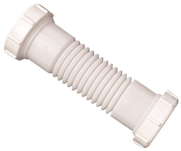 Plumb Pak PP812-15 Sink Drain Coupling, 1-1/2, 1-1/4 in, Slip Joint, Polypropylene, White