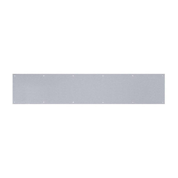 Tell Manufacturing DT100055 Kick Plate, 6 in L, 30 in W, 0.05 Gauge, Stainless Steel