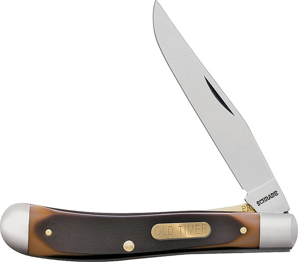 OLD TIMER 194OT Folding Pocket Knife, 3.1 in L Blade, 7Cr17 High Carbon Stainless Steel Blade, 1-Blade