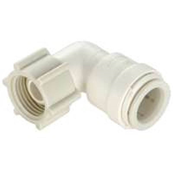 WATTS 3520-1014/P-632 Swivel Pipe Elbow, 1/2 x 3/4 in, 90 deg Angle, Plastic, Off-White, 100 psi Pressure