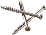 Simpson Strong-Tie S07C162FBP Deck Screw, #7 Thread, 1-5/8 in L, Coarse Thread, Trim Head, Square Drive, Type 17 Point