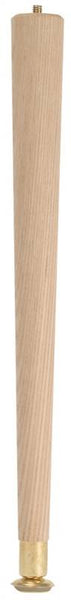 Waddell 2512 Table Leg, 11-1/2 in H, Hardwood, Smooth Sanded