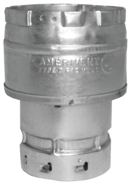 AmeriVent 4EIX6 Increaser, 4 x 6 in Connection, Aluminum/Steel
