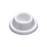 National Hardware N215-897 Door Stop, 1.9 in Dia Base, 0.72 in Projection, Plastic, White