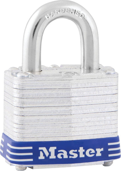 Master Lock 5D Padlock, Keyed Different Key, 3/8 in Dia Shackle, 1 in H Shackle, Boron Alloy Shackle, Steel Body