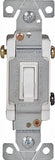 EATON 1303-7W-10-L Toggle Switch, 15 A, 120 V, 3 -Position, Push-In Terminal, Polycarbonate Housing Material