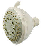 Boston Harbor Shower Head, 1.75 (6.6) 80 gpm (L/MIN) psi, 1/2-14 NPT Connection, Threaded, 3-Spray Function, White