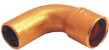 EPC 31396 Street Pipe Elbow, 3/8 in, Sweat x FTG, 90 deg Angle, Copper