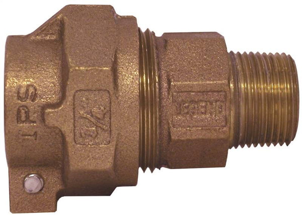 Legend T-4320NL Series 313-234NL Pipe Coupling, 3/4 in, Pack Joint x MNPT, Bronze, 100 psi Pressure