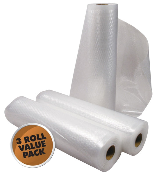Weston 30-0201-W Vacuum Seal Bag Roll, Plastic, Clear