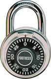Master Lock 1850D Padlock, 5/16 in Dia Shackle, 3/4 in H Shackle, Steel Shackle, Stainless Steel Body, 1-7/8 in W Body
